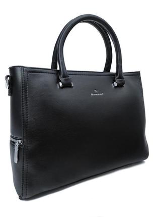 Ділова жіноча чорна сумка 1n-0032