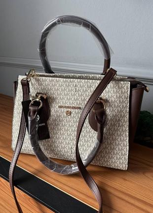 Женская сумка michael kors beige бежевая