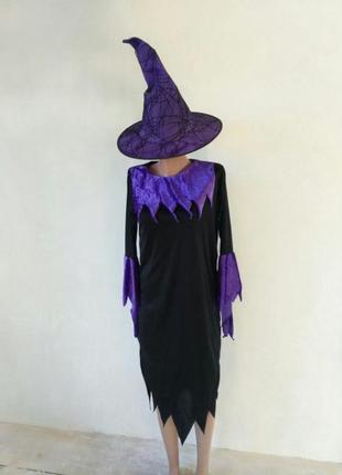 Карнавальное платье ведьма колдунья на подростка взрослого