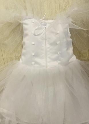 Белое пышное платье на девочку 98-122 рост4 фото