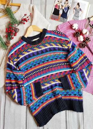 Яскравий светер жіночий оверсайз вільний крій