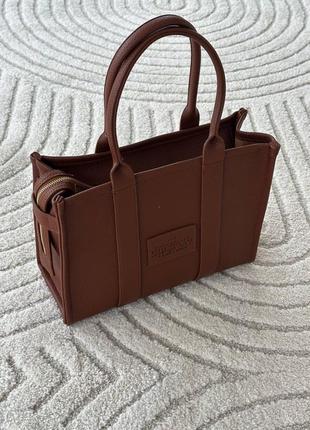 Жіноча сумка marc jacobs tote bag brown люкс якість