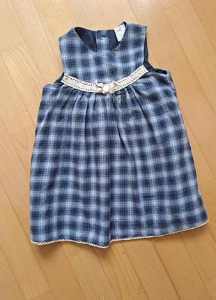 Платье в клетку h&m