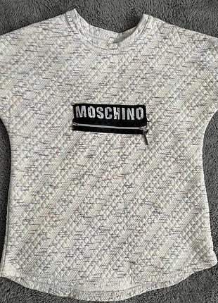 Кофта (світшот) у стилі moschino (на зріст 152 см)