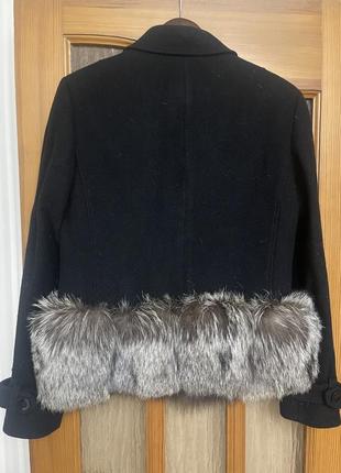 Пальто с натуральной чернобуркой2 фото