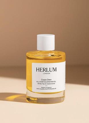 Універсальне живильне масло олійка  для тіла та волосся  herlum copa dew oil