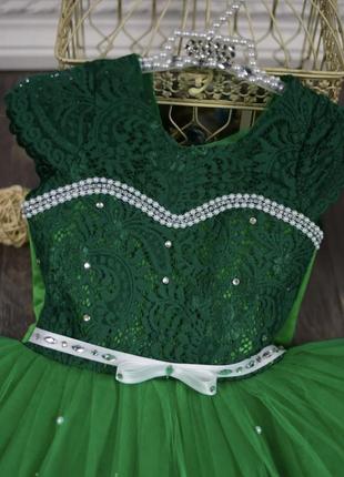 Пишна зелена сукня ялинки 98-140