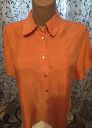 Красива помаранчева блуза сорочка ...