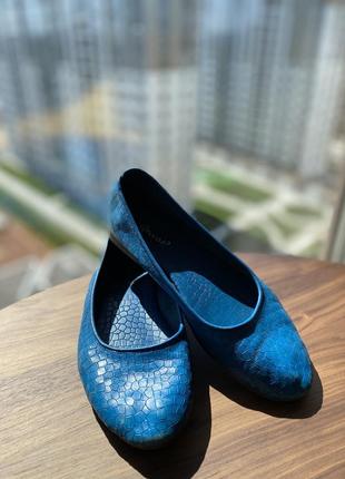 Туфли rocco p синие кожаные2 фото
