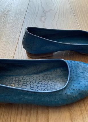 Туфли rocco p синие кожаные7 фото
