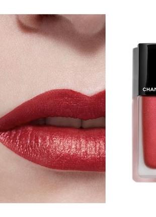 Рідка лакова помада для губ chanel rouge allure ink. з матуючим ефектом.2 фото