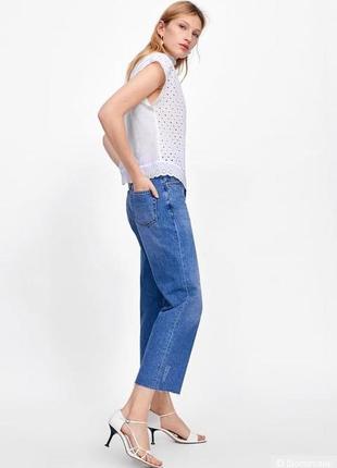 Zara блуза топ із вишивкою ришельє2 фото