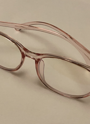 Прозорі іміджеві окуляри антиблікові3 фото