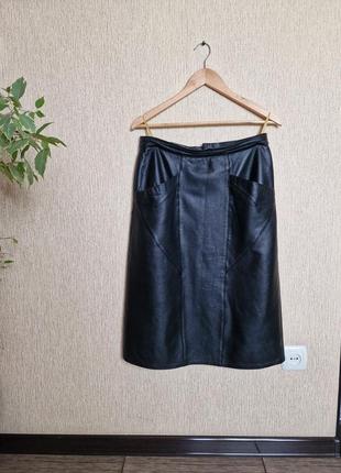 Кожаная юбка, юбка-карандаш, боковые карманы, 100% натуральная кожа
идеальное состояние5 фото