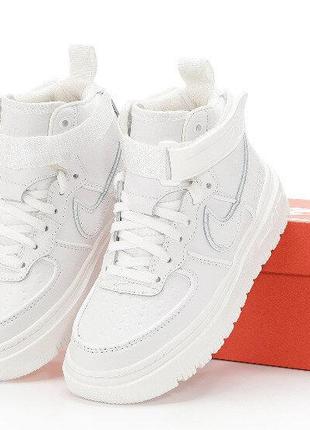 Nike air force зима parts ❄️ теплые зимние ботинки сапоги fur мех ☔️🌧🌤☀️