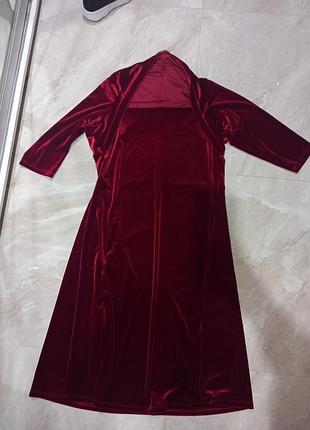 Платье бархатное