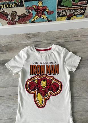 Футболка marvel iron man мальчик 6-7 лет2 фото