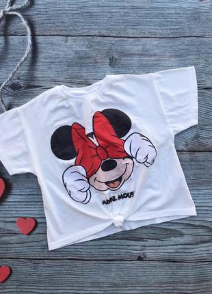 Футболка зара zara из микки минные маус 110 minnie mouse4 фото