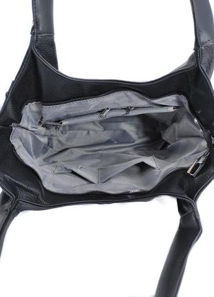 Стильна жіноча сумка шопер сіра 280649 фото