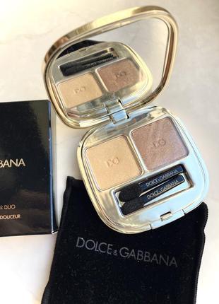 Компактна палетка тіней dolce and gabbana the eyeshadow smooth eye colour duo.