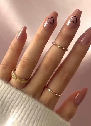 Накладні нігті 24 шт