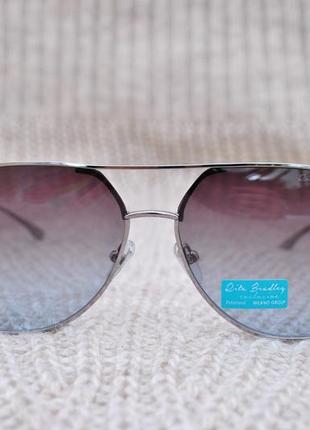 Фирменные безоправные градиентные солнцезащитные очки капля rita bradley polarized окуляри4 фото