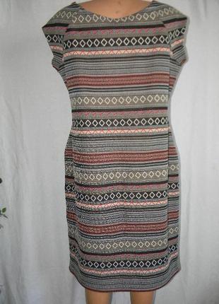 Стрейчевое платье с геометрическим принтом next2 фото