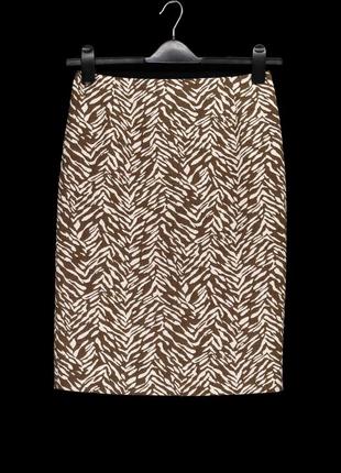 Брендовая юбка "marks & spencer" зебра. размер uk8.1 фото