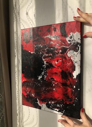 Красива картина в техніці fluid art4 фото