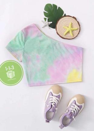 Топ тай дай на одно плечо shein 10 лет