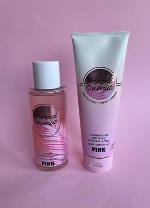 Victoria´s victorias secret виктория сикрет спрей лосьон крем pink bronzed coconut body mist lotion1 фото