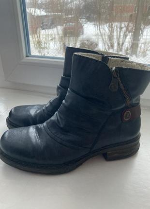 Немецкие зимние ботинки rieker1 фото