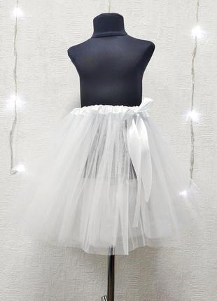 Спідничка принцеси сніжинки  снігова королева зима з фатінк фатінова спідничка