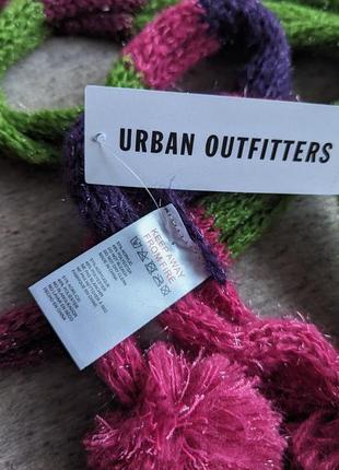 Тонкий декоративный вязаный шарфик urban outfitters5 фото