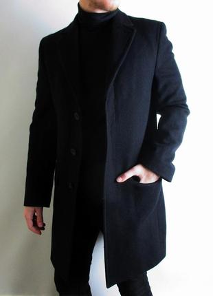 Вовняне пальто dkny donna karen new york - wool overcoat in black4 фото