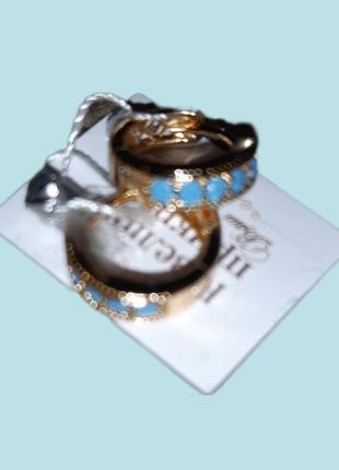 Сережки позолота3 фото