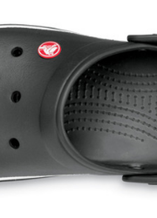 Сабо чорні crocs crocband black3 фото