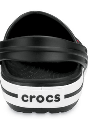 Сабо чорні crocs crocband black4 фото