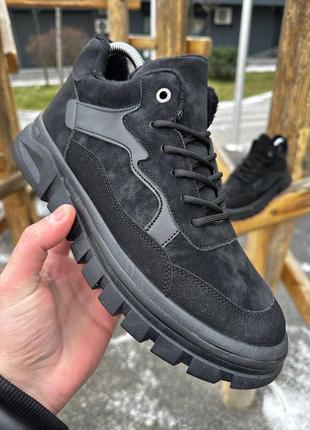 Зимові чоловічі черевики vio (black)