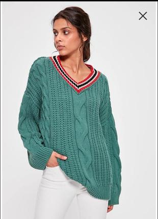Новый пуловер оверсайз  батал terranova новый свитер оверсайз косы рубчик  большой размер
