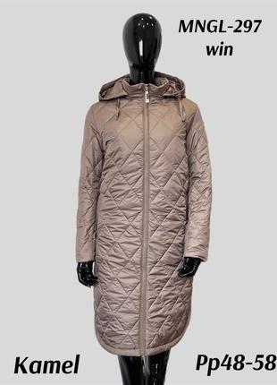 Удлиненная зимняя куртка-пуховик mangelo, р.46-543 фото