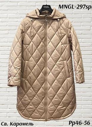 Удлиненная зимняя куртка-пуховик mangelo, р.46-549 фото