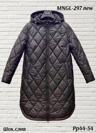 Удлиненная зимняя куртка-пуховик mangelo, р.46-547 фото