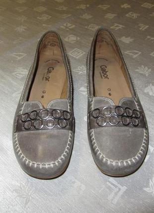 Кожаные туфли мокасины лоферы gabor2 фото