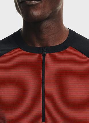 Чоловіча червона футболка ✨under armour ✨ спортивна футболка для занять спортом ua intelliknit half zip3 фото