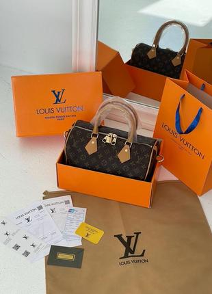 Жіноча сумка louis vuitton speedy 30 brown