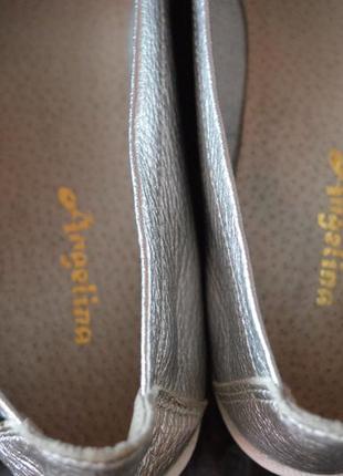 Женские кожаные мокасины без подкладки, стопа 27см, размер 413 фото