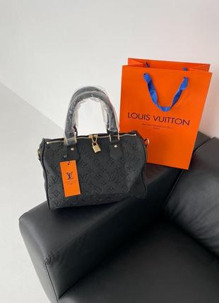 Жіноча сумка louis vuitton speedy 30 black