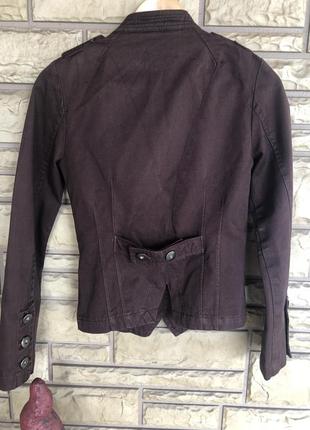 Джинсовый коричневый пиджак/ винтаж ⭐️4 фото