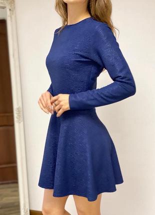 Шикарна синя сукня шита на замовлення1 фото